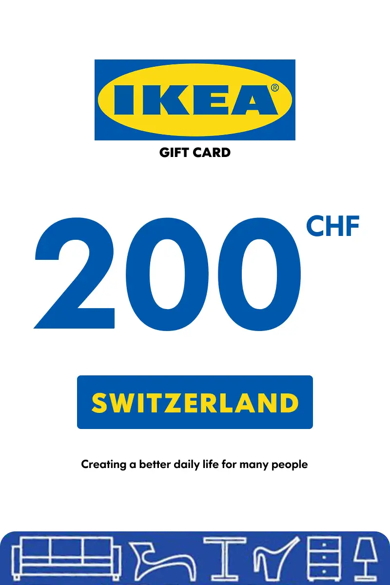 Ikea 200 CHF Gift Card (Switzerland) - Digital Key afbeelding 1
