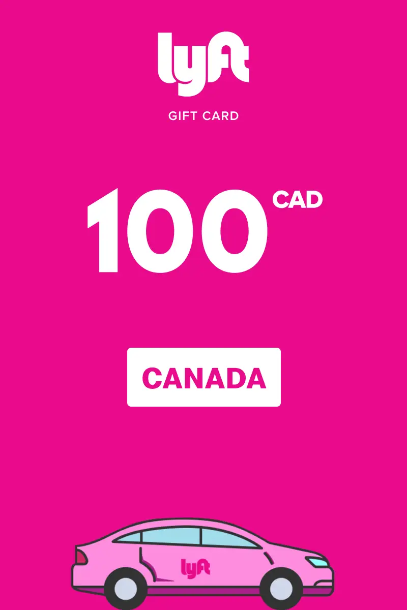 Lyft 100 CAD Gift Card (Canada) - Digital Key