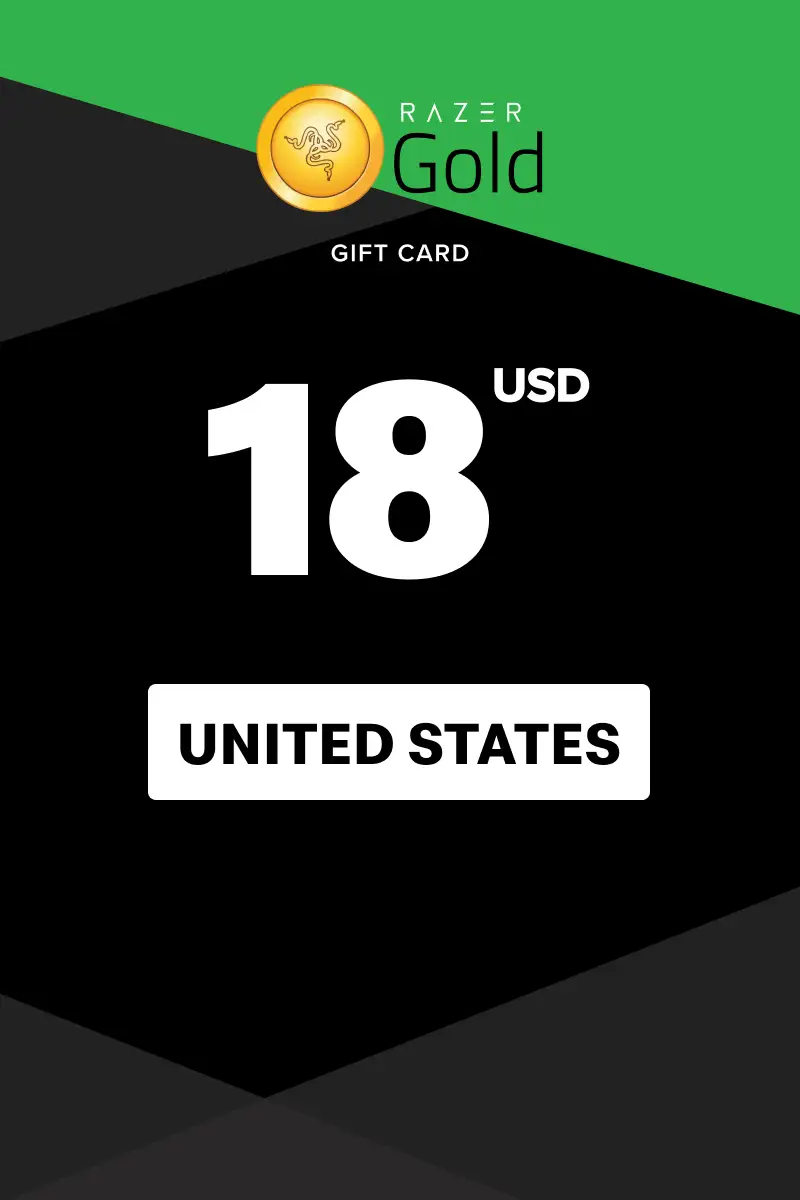 Razer Gold 18 USD Gift Card (United States) - Digital Key