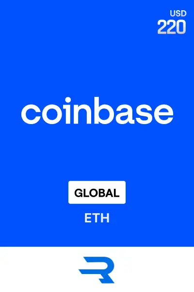 Rewarble Coinbase (ETH) 220 USD Gift Card (Global) - Rewarble - Digital Key