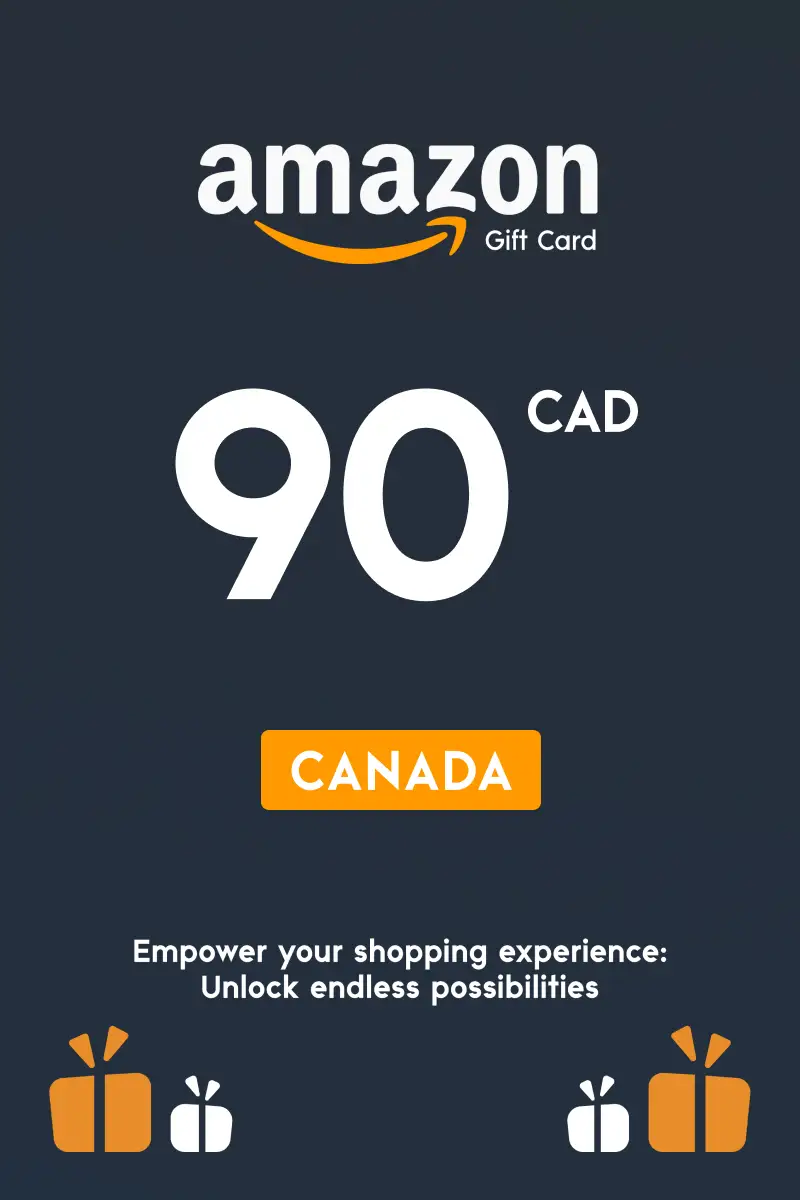 Amazon 90 CAD Gift Card (Canada) - Digital Key