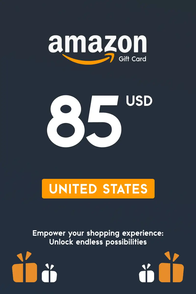 Amazon 85 USD Gift Card (United States) - Digital Key