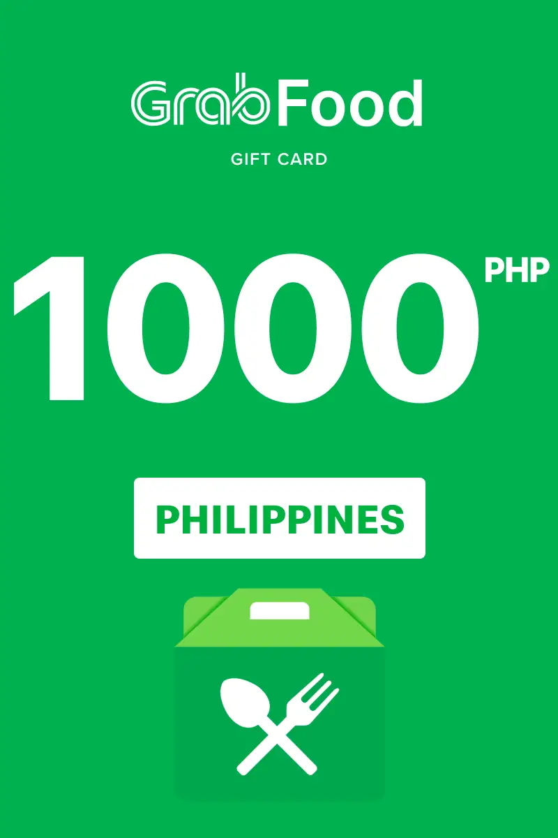 Grab Food 1000 PHP Gift Card (Philippines) - Digital Key