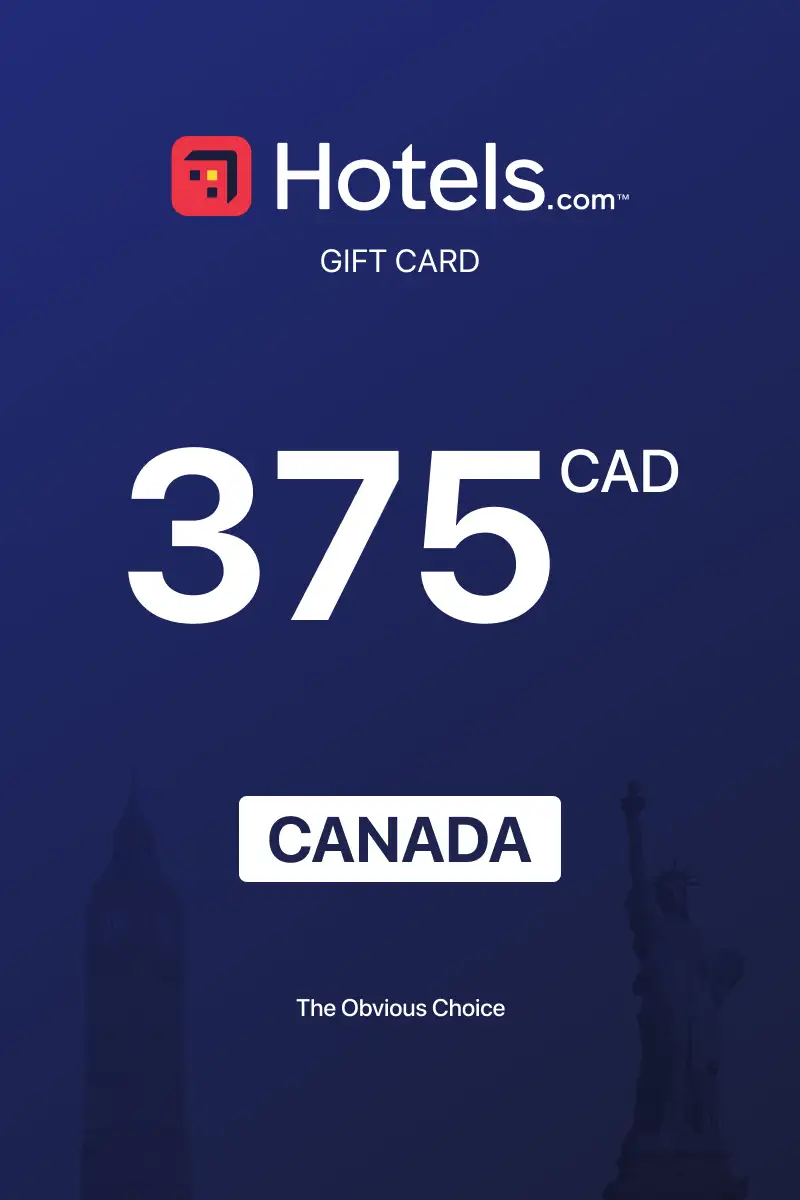 Hotels.com 375 CAD Gift Card (Canada) - Digital Key