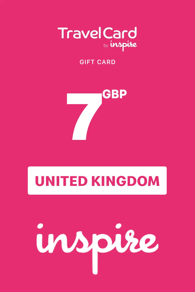 TravelCard by Inspire 7 GBP Gift Card (United Kingdom) - Digital Key