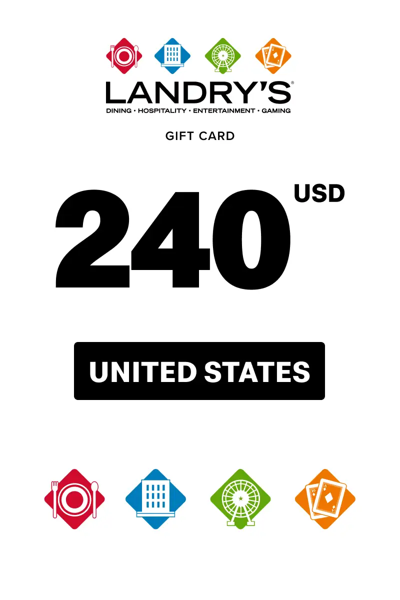 Landrys Restaurant 240 USD Gift Card (United States) - Digital Key