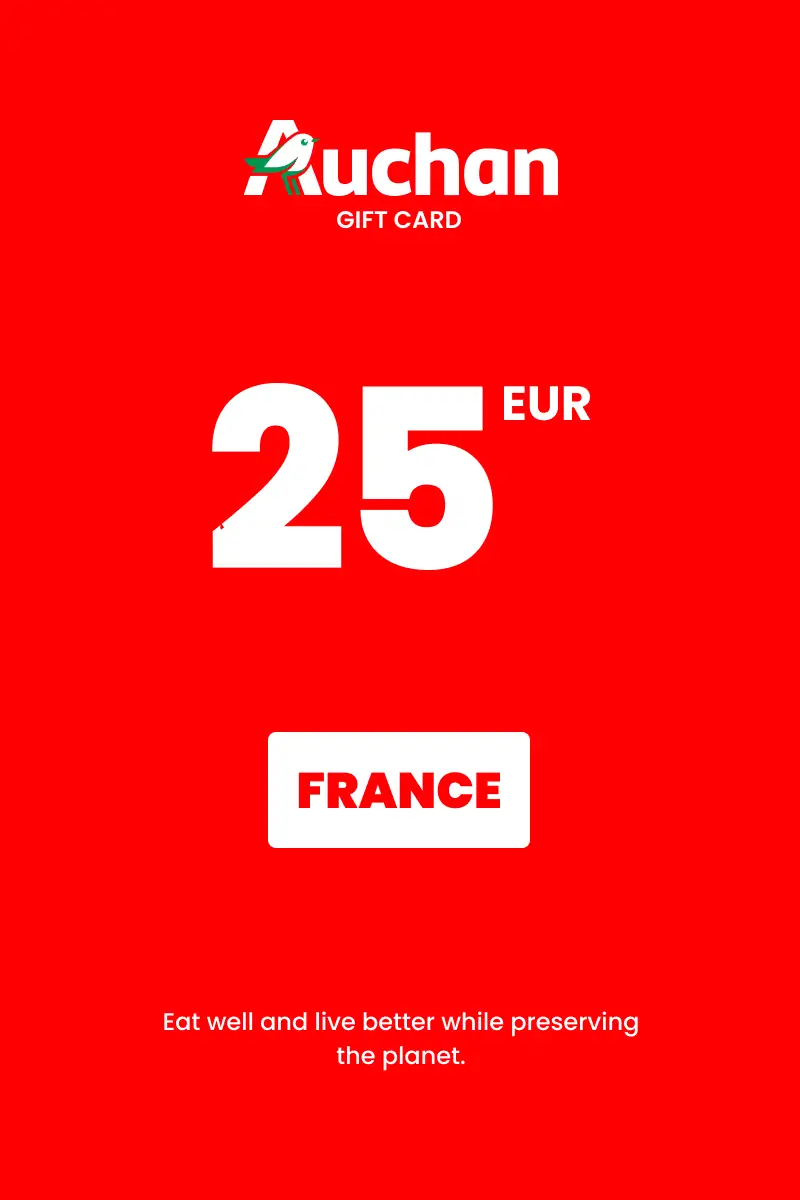Auchan 25 EUR Gift Card (France) - Digital Key