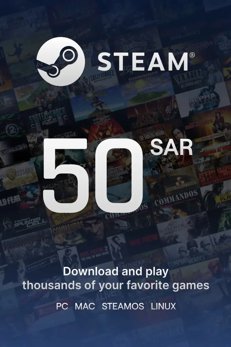 

Steam Wallet 50 SAR Gift Card (SA) - Digital Code