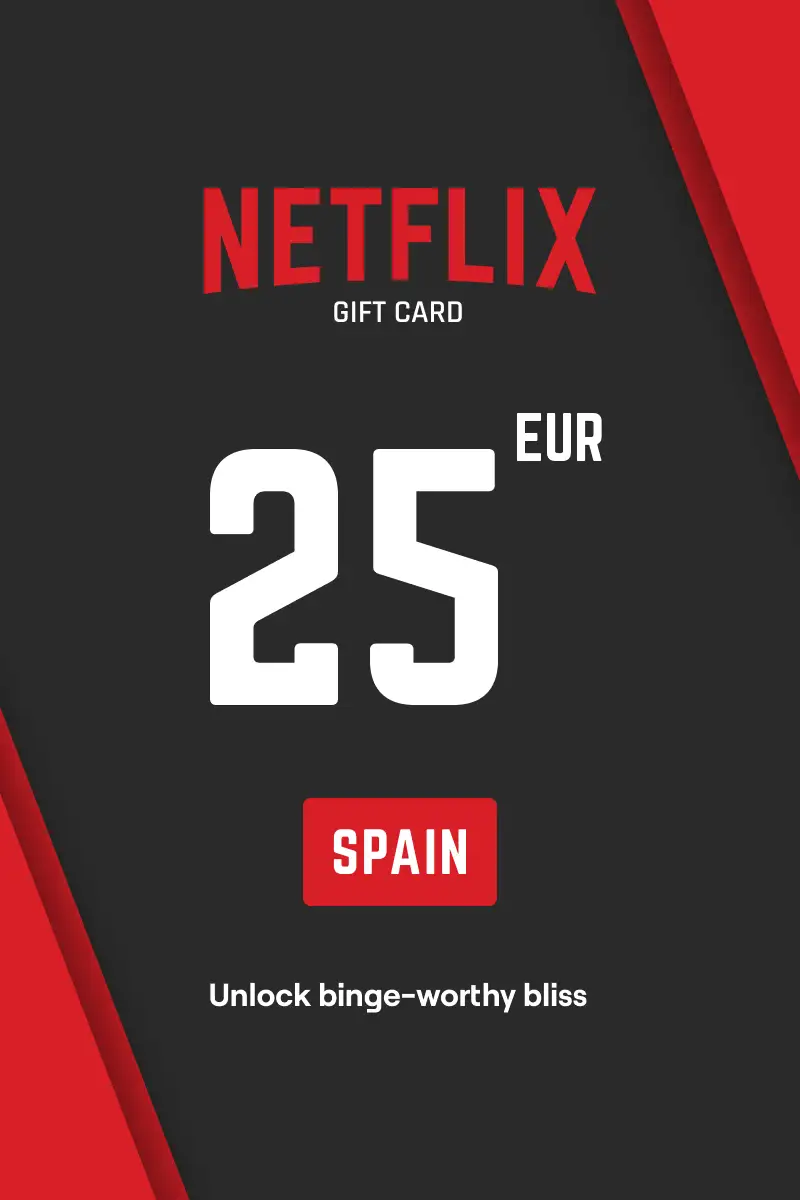 Netflix 25 EUR Gift Card (Spain) - Digital Key