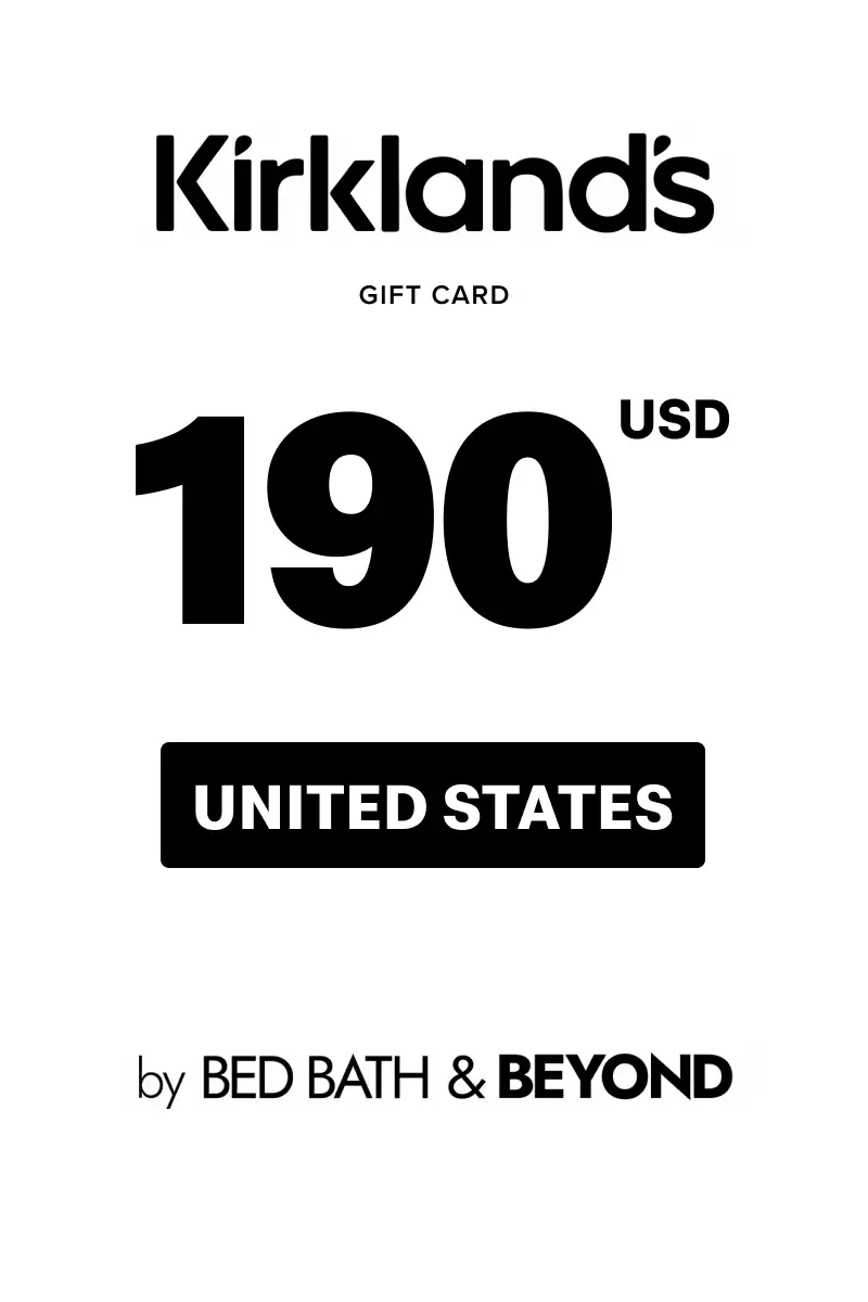 Kirkland's 190 USD Gift Card (United States) - Digital Key