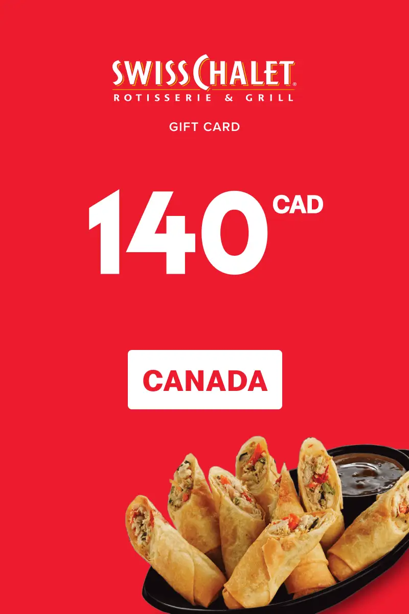 Swiss Chalet 140 CAD Gift Card (Canada) - Digital Key