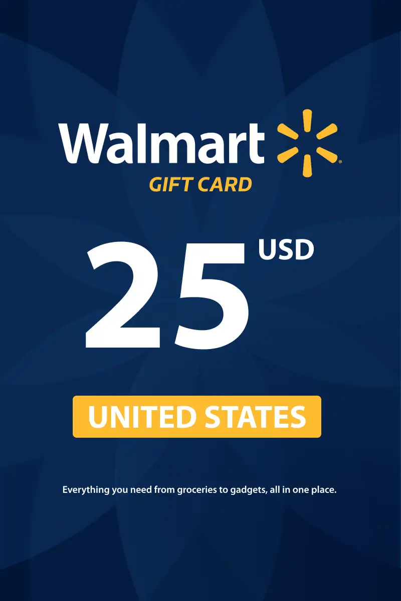 Walmart 25 USD Gift Card (United States) - Digital Key