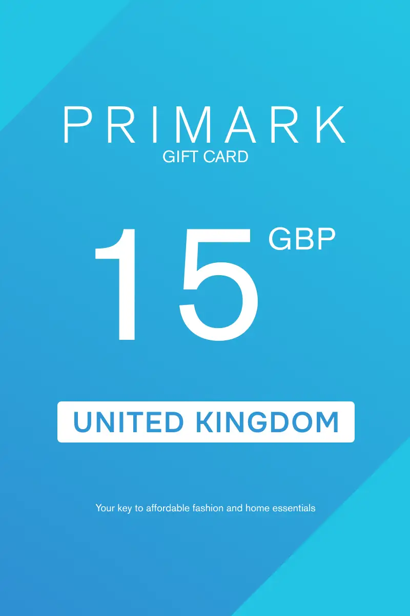 Primark 15 GBP Gift Card (United Kingdom) - Digital Key