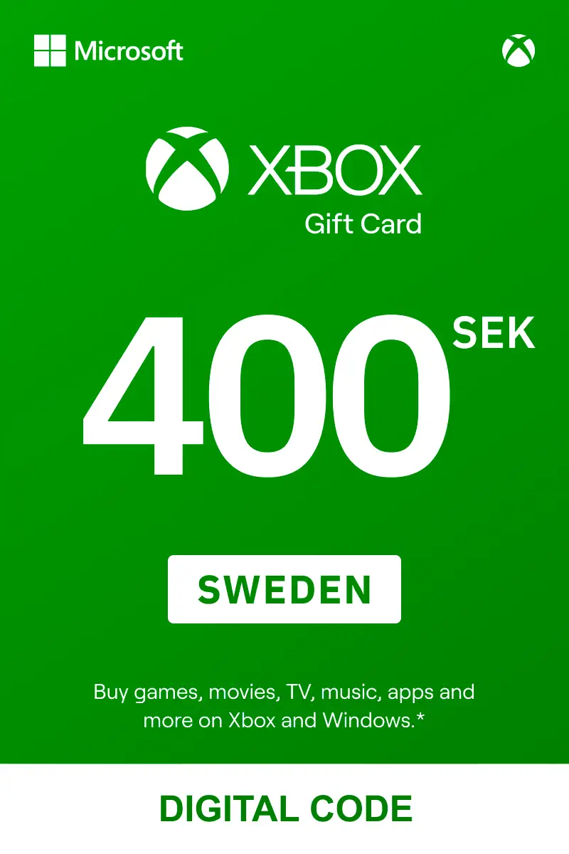 Xbox 400 SEK Gift Card (Sweden) - Digital Key