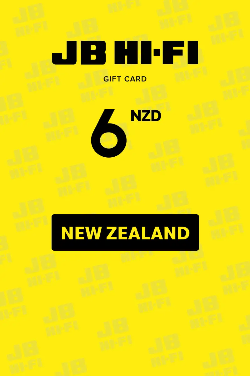 JB HI-FI 6 NZD Gift Card (New Zealand) - Digital Key