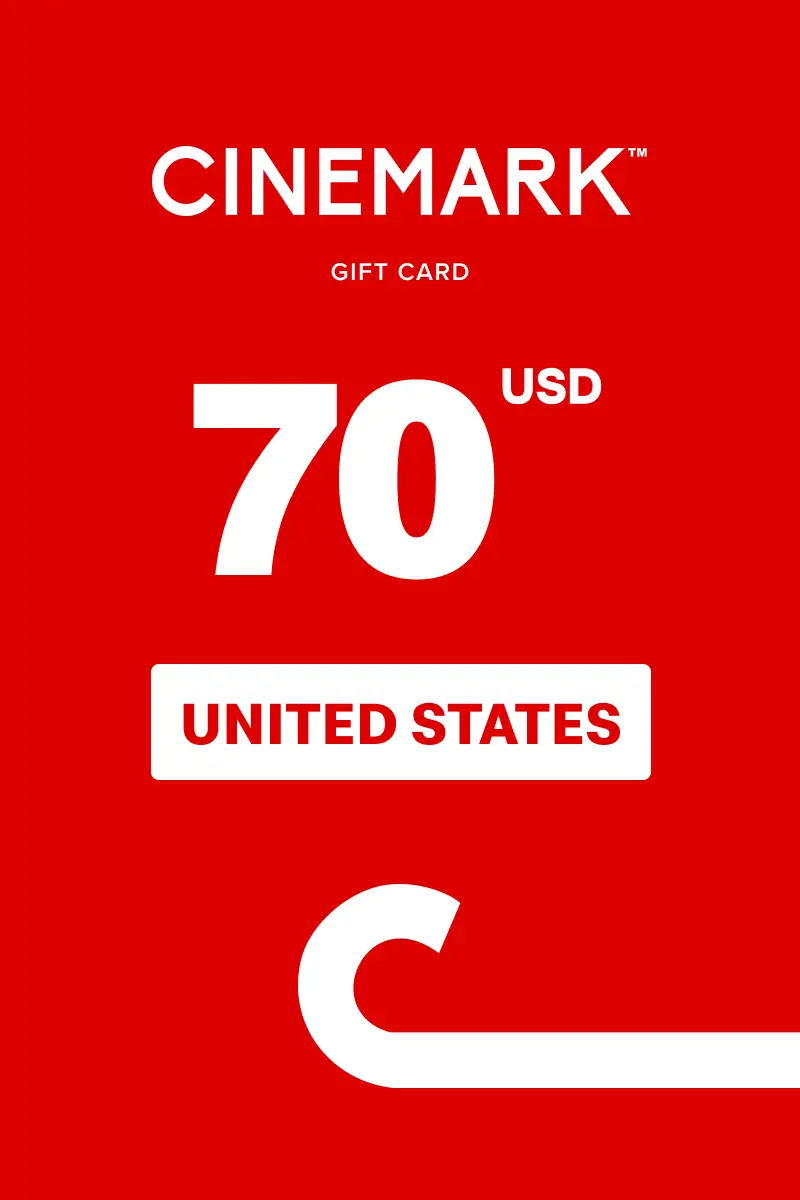 Cinemark 70 USD Gift Card (United States) - Digital Key