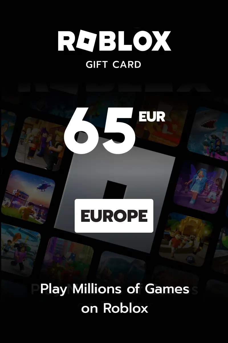 Roblox 65 EUR Gift Card (Europe) - Digital Key