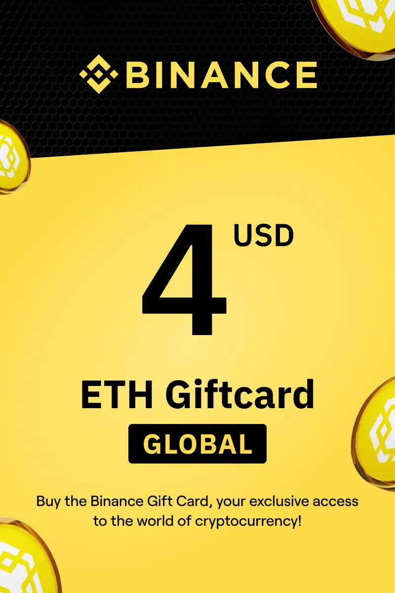 Binance (ETH) 4 USD Gift Card (Global) - Digital Key