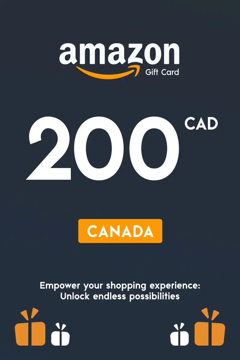 Amazon 200 CAD Gift Card (Canada) - Digital Key