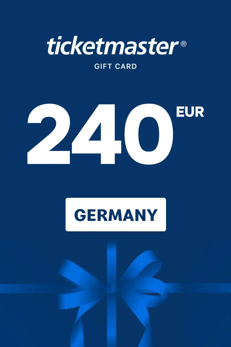 Ticketmaster 240 EUR Gift Card (Germany) - Digital Key