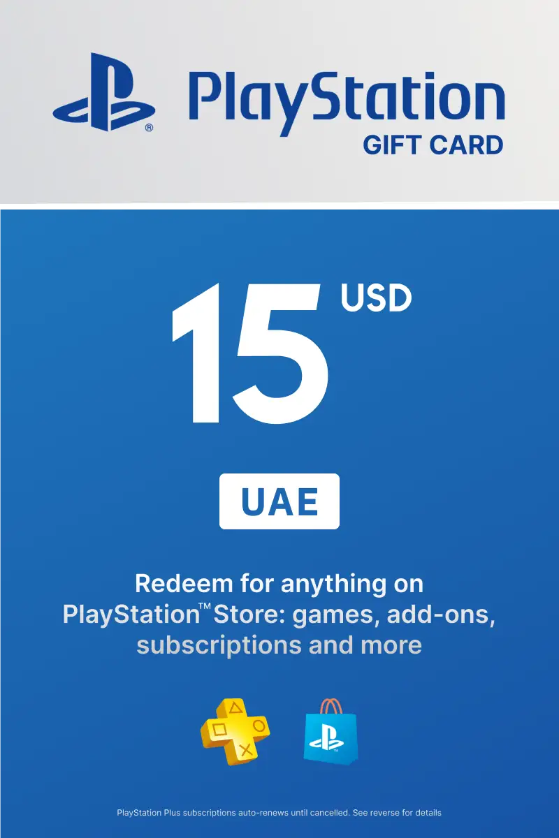 PlayStation Store 15 USD Gift Card (United Arab Emirates) - Digital Key