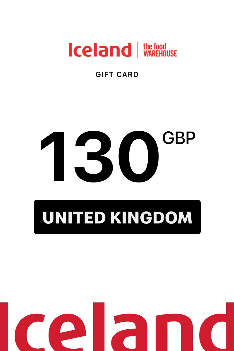 Iceland 130 GBP Gift Card (United Kingdom) - Digital Key