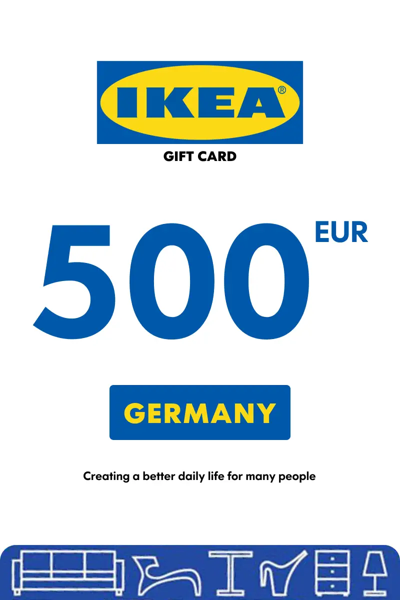 IKEA 500 EUR Gift Card (Germany) - Digital Key