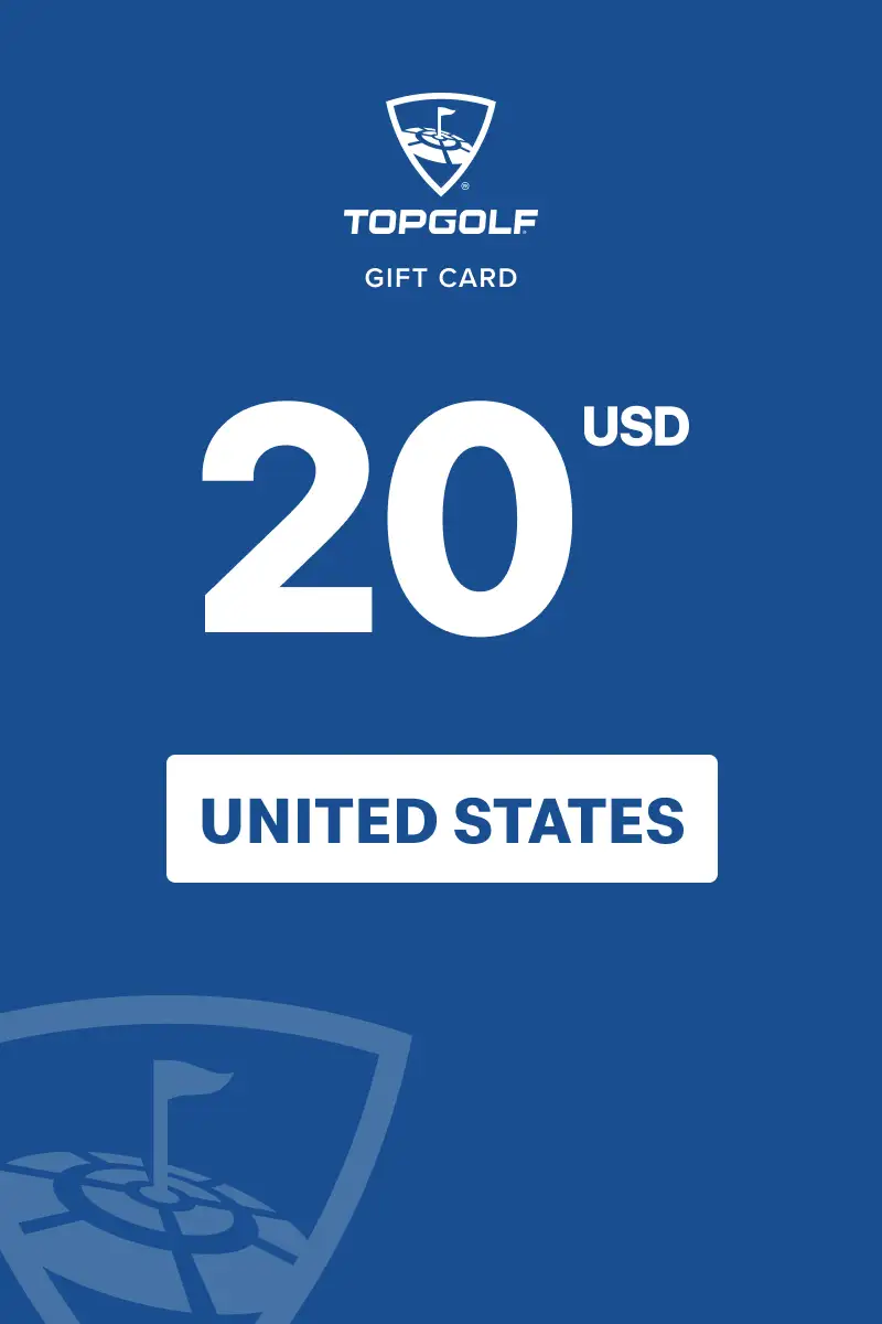 TopGolf 20 USD Gift Card (United States) - Digital Key