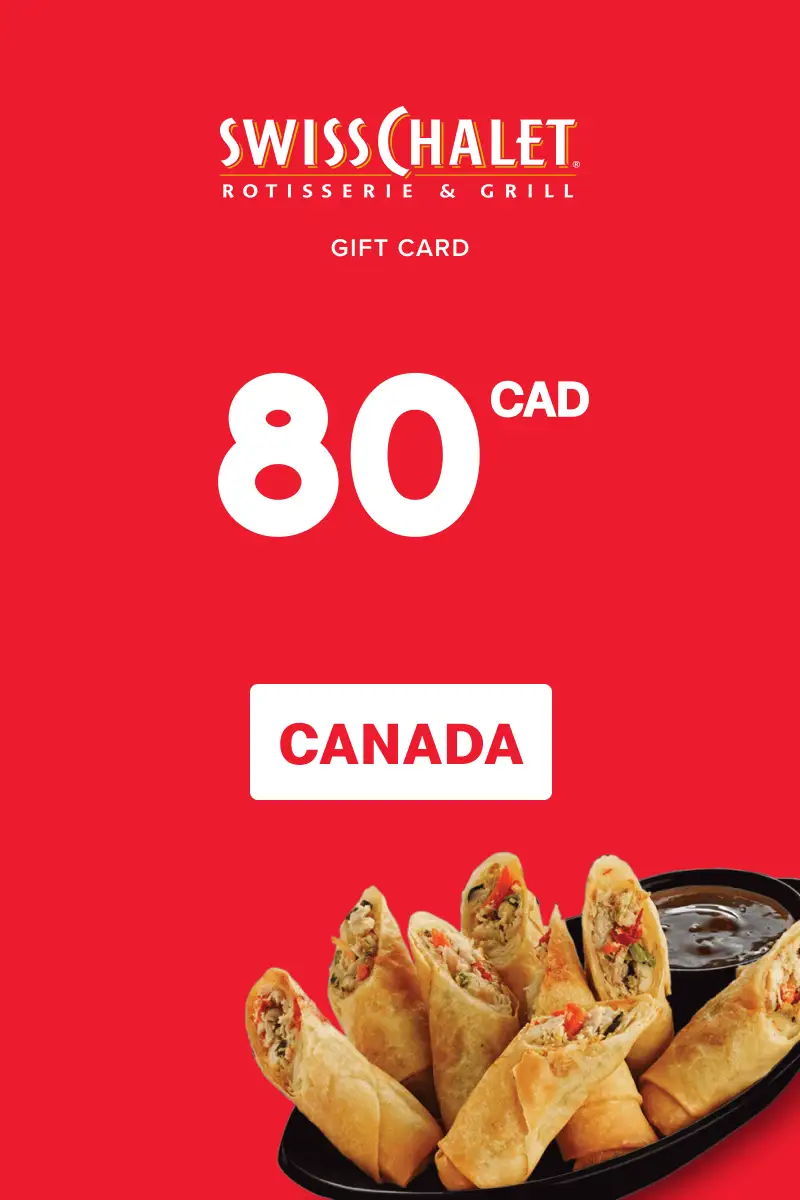 Swiss Chalet 80 CAD Gift Card (Canada) - Digital Key