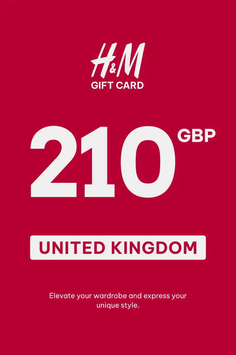 HandM 210 GBP Gift Card (United Kingdom) - Digital Key