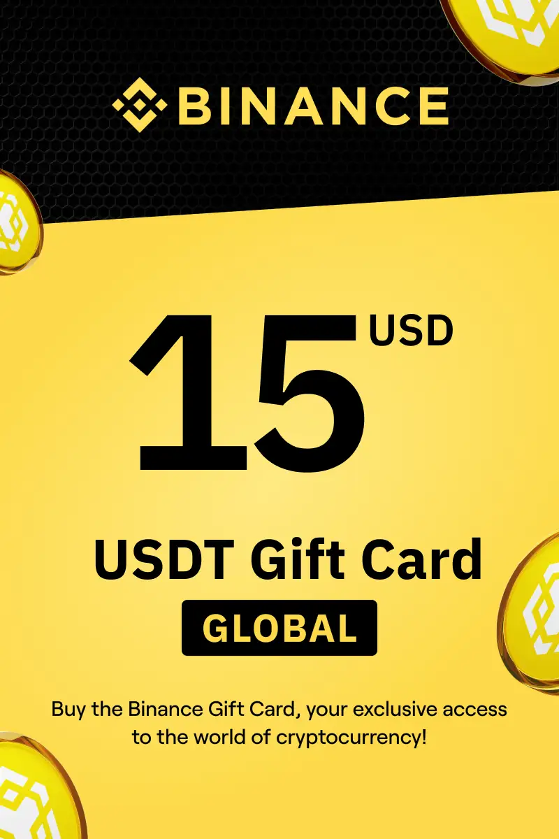 Buy Binance (USDT) 15 USD Gift Card (Global) Digital Key