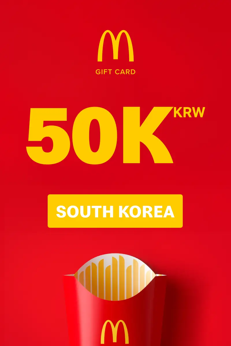 McDonald's 50000 KRW Gift Card (South Korea) - Digital Key