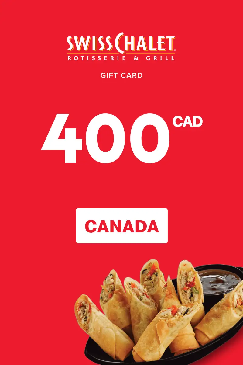 Swiss Chalet 400 CAD Gift Card (Canada) - Digital Key