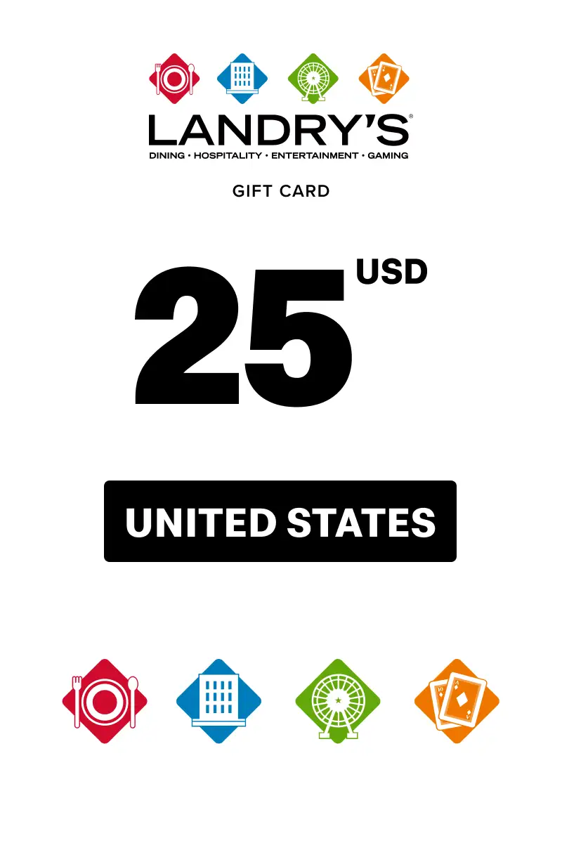 Landrys Restaurant 25 USD Gift Card (United States) - Digital Key