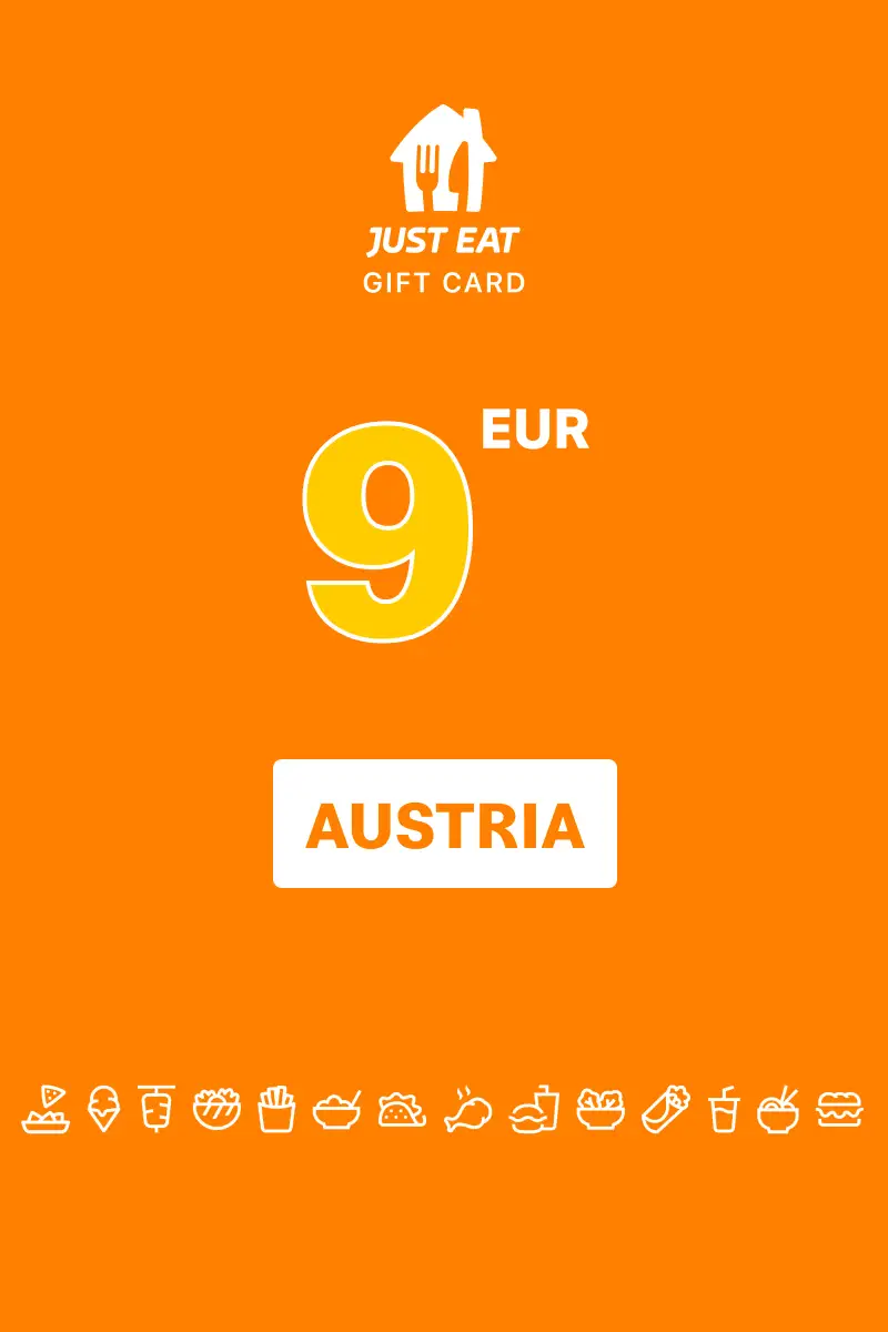 Lieferando (Just Eat) 9 EUR Gift Card (Austria) - Digital Key