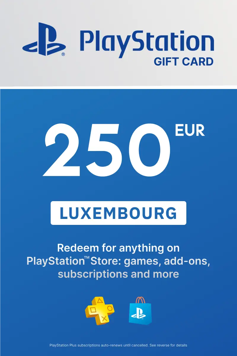 PlayStation Store 250 EUR Gift Card (Luxembourg) - Digital Key