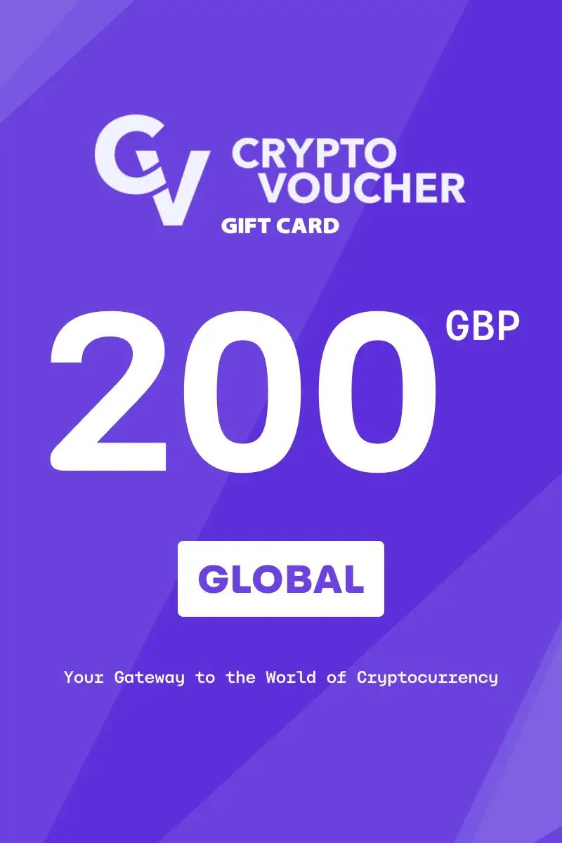Crypto Voucher 200 GBP Gift Card (Global) - Digital Key
