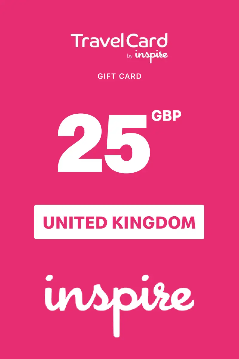 TravelCard by Inspire 25 GBP Gift Card (United Kingdom) - Digital Key