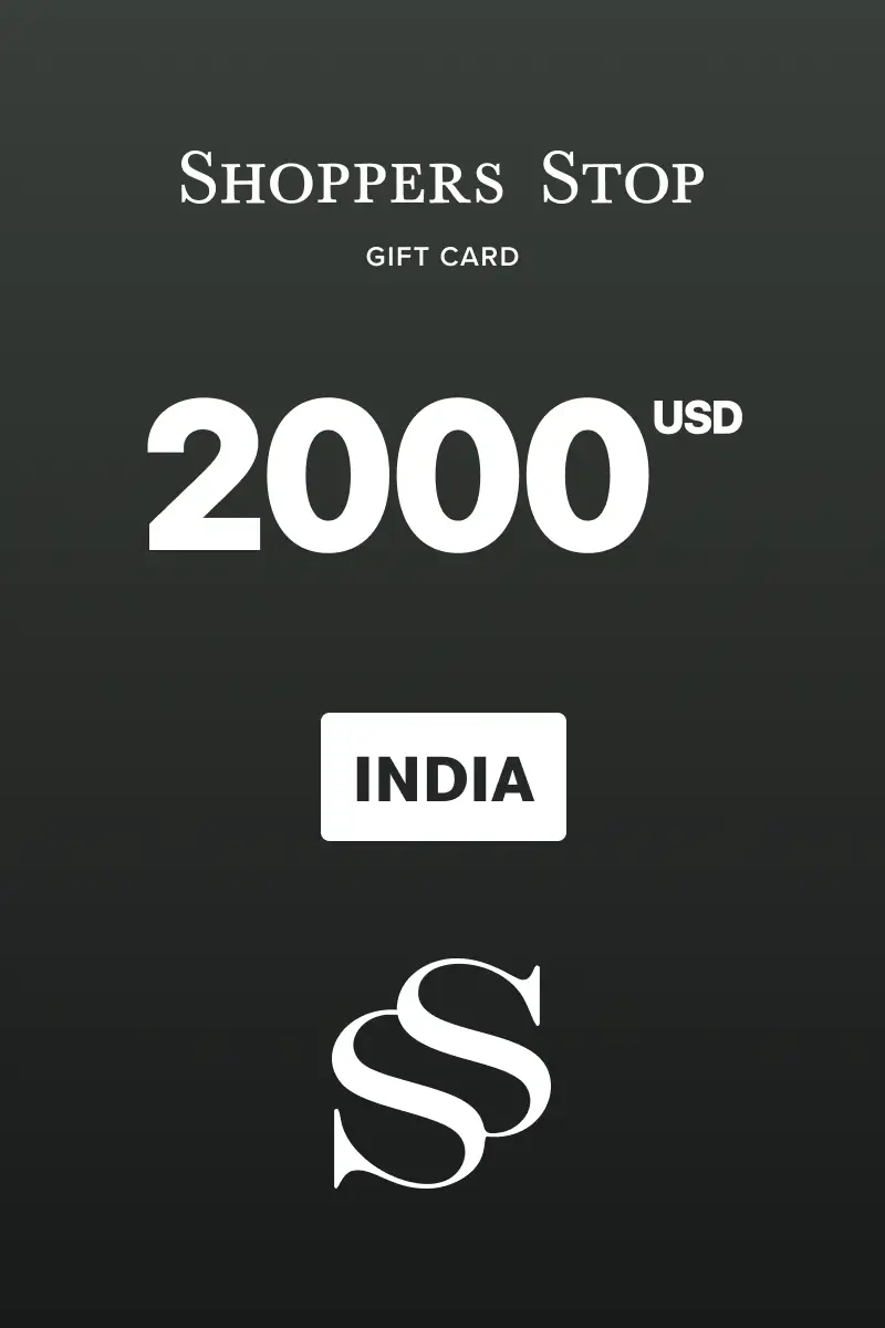 Shoppers Stop 2000 INR Gift Card (India) - Digital Key