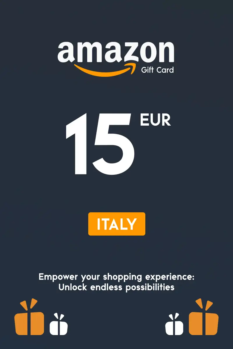 Amazon 15 EUR Gift Card (Italy) - Digital Key
