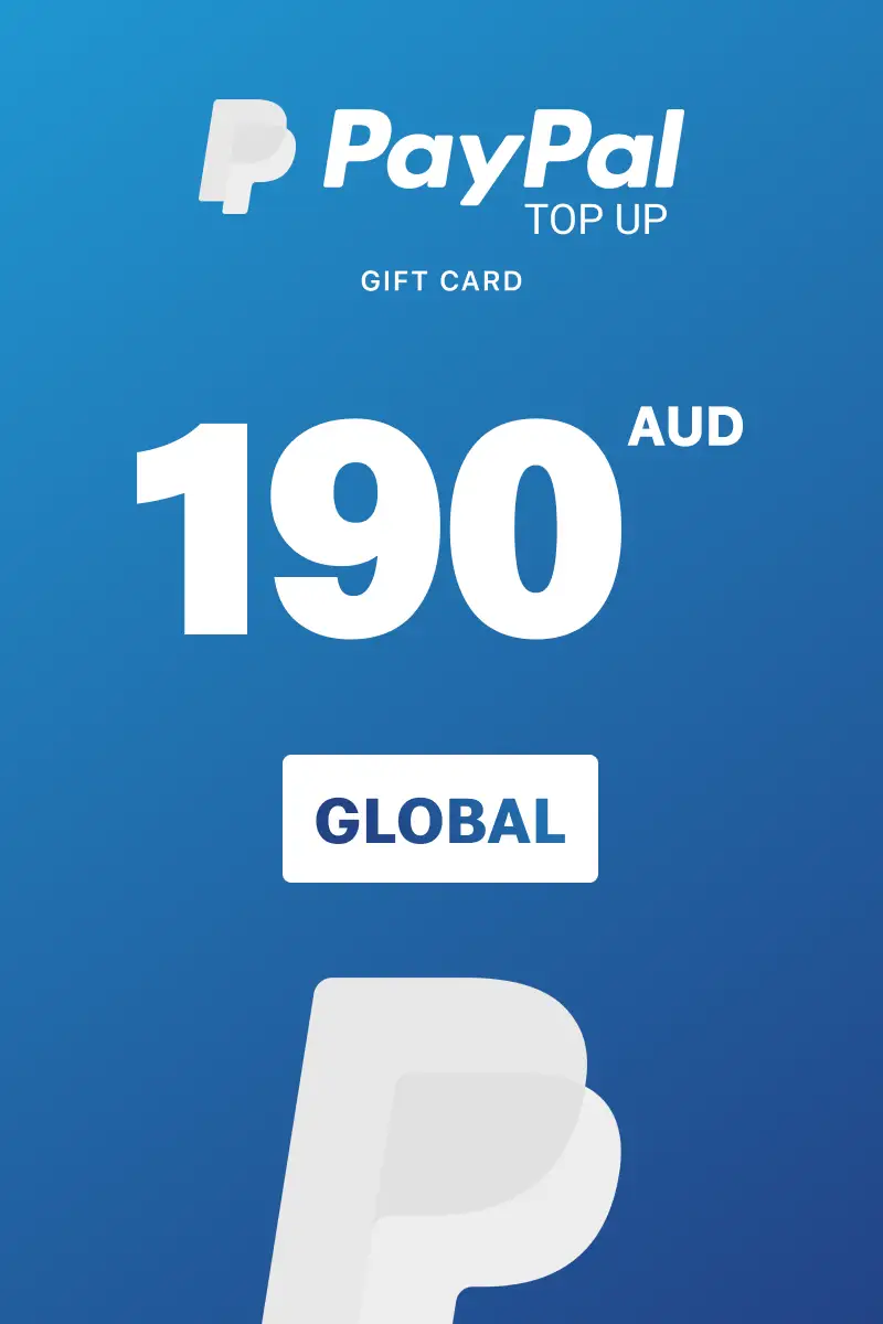 PayPal Instant Top Up 190 AUD Gift Card (Global) - Digital Key