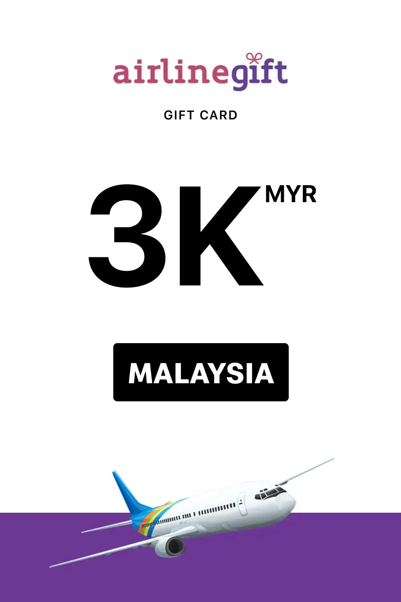 Airline Gift 3000 MYR Gift Card (Malaysia) - Digital Key