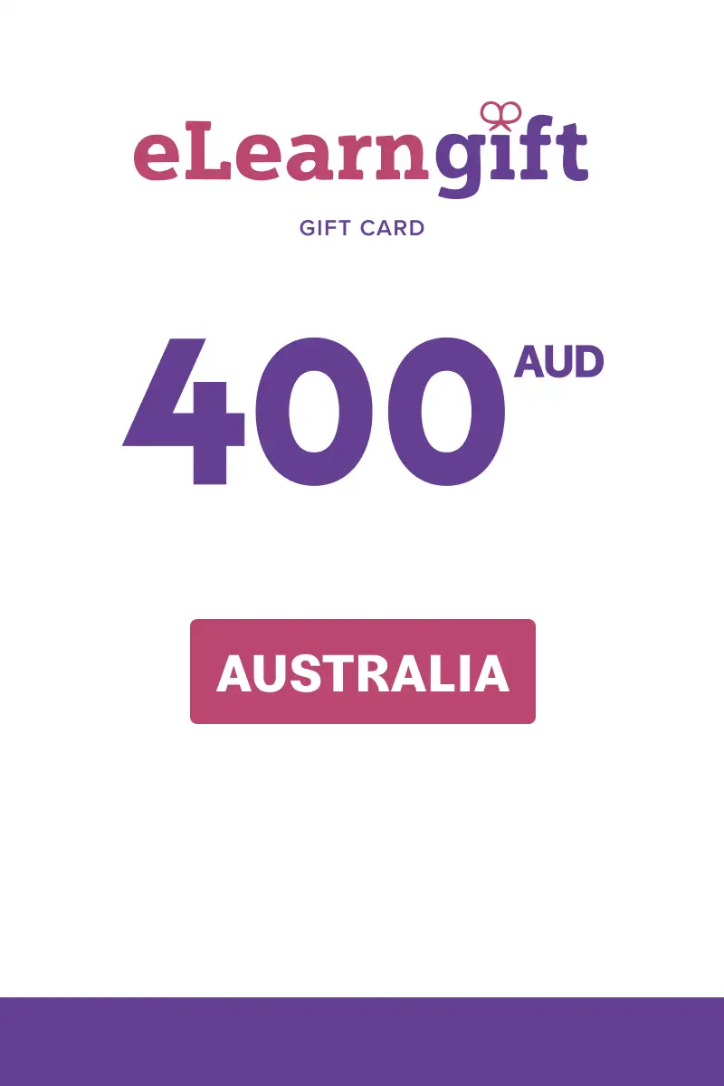 eLearnGift 400 AUD Gift Card (Australia) - Digital Key