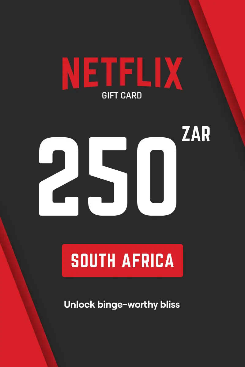 Netflix 250 ZAR Gift Card (South Africa) - Digital Key