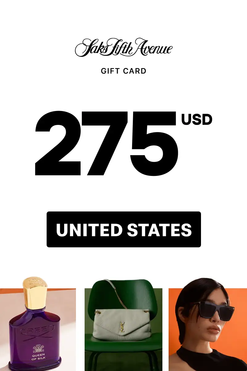 Saks Fifth Avenue 275 USD Gift Card (United States) - Digital Key