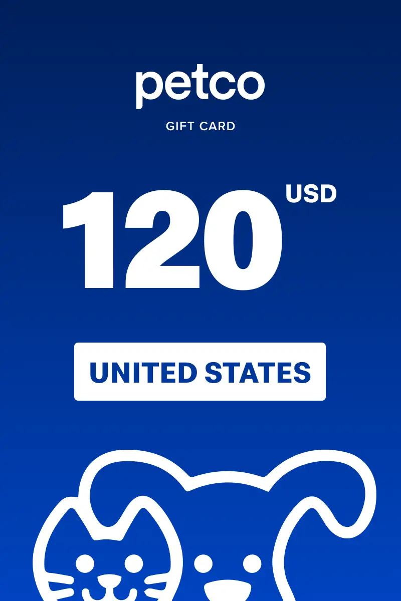 Petco 120 USD Gift Card (United States) - Digital Key