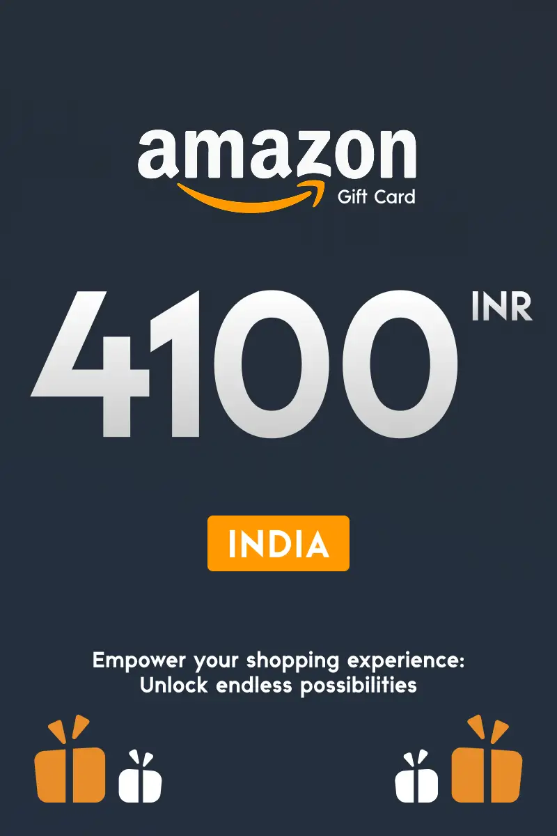 Amazon 4100 INR Gift Card (India) - Digital Key