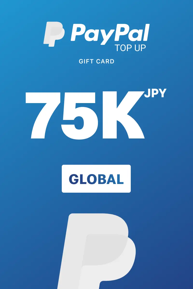 PayPal Instant Top Up 75000 JPY Gift Card (Global) - Digital Key