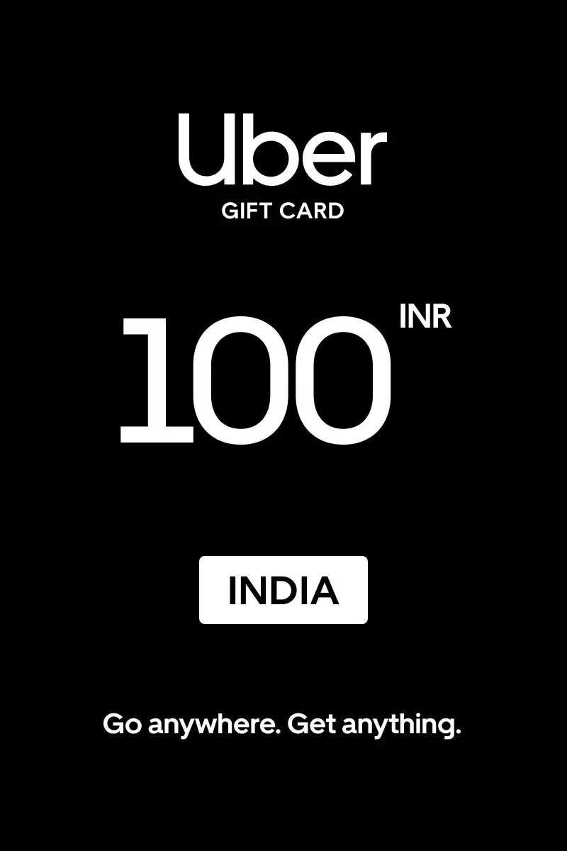Uber 100 INR Gift Card (India) - Digital Key