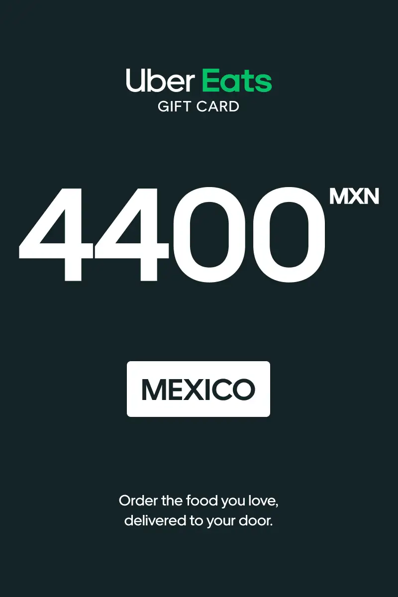 Uber Eats 4400 MXN Gift Card (Mexico) - Digital Key
